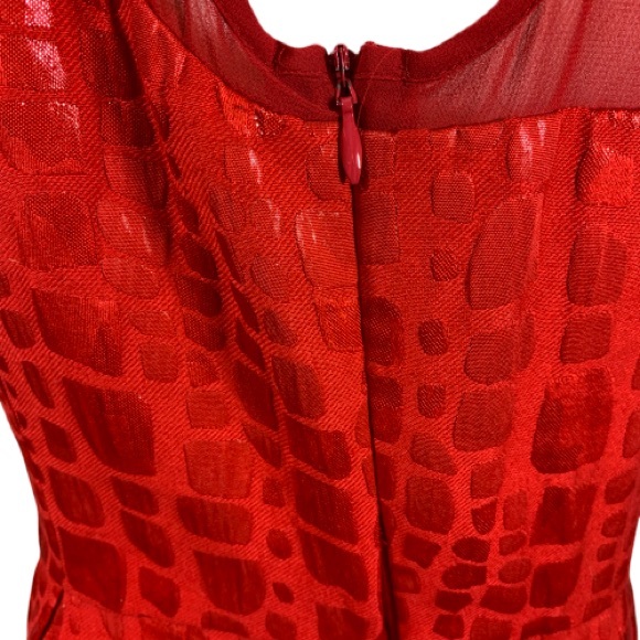Mac + Jac Red Sheath Sleeveless Dress Size L - Picture 5 of 8